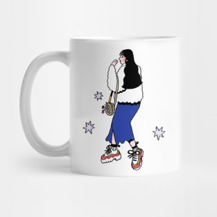 Girl with Cool Sneakers Mug